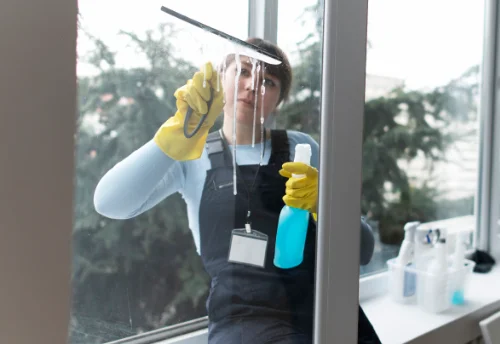 Nettoyage de vitres intérieures et extérieures à la Barre-de-Semilly